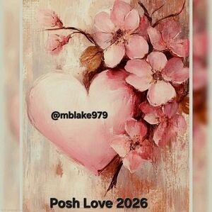 Pink Floral Heart Art (Closet Ad Febrary 2026)